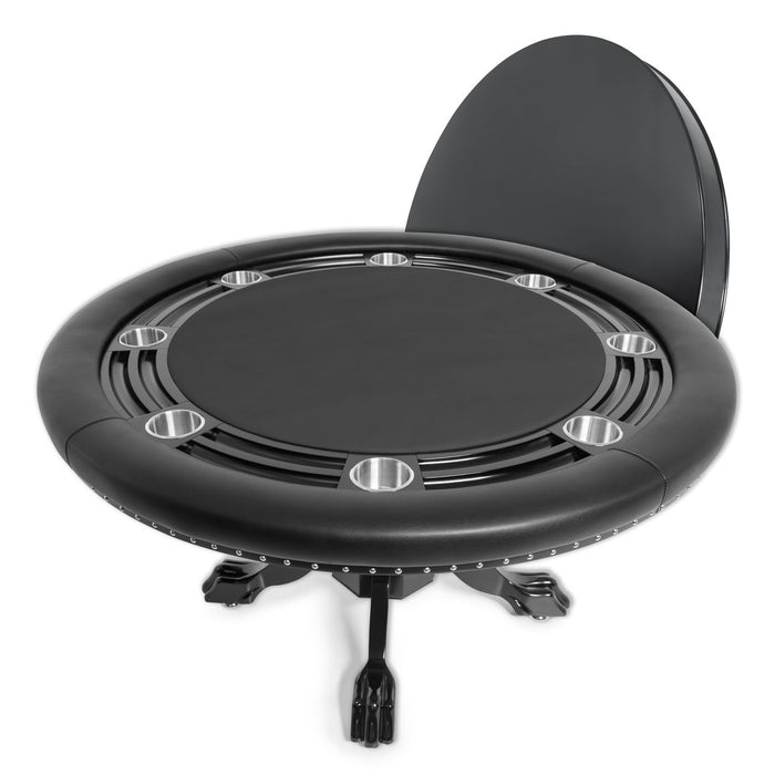 BBO Poker Tables Nighthawk 55" Round Poker Table With Chip Tray 2BBO-NH